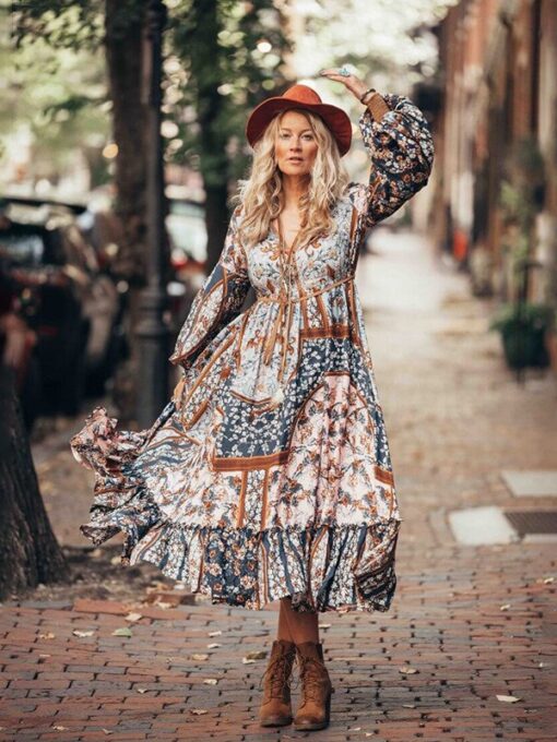 Vestido largo Boho Dhara