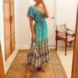 Green Long Dress (2)