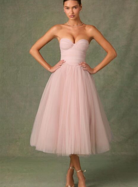 Pink Midi Dress