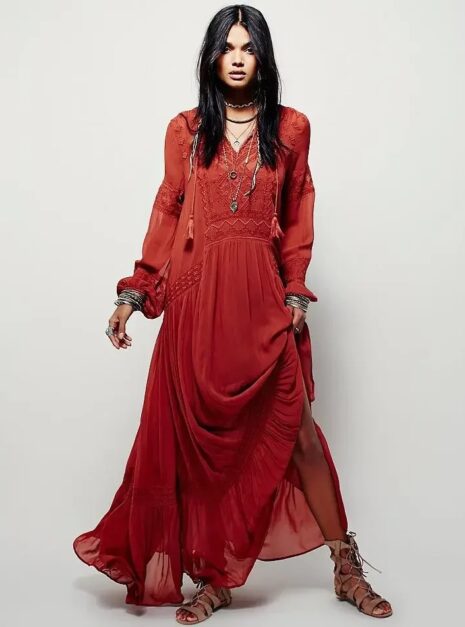 Red Long Dress