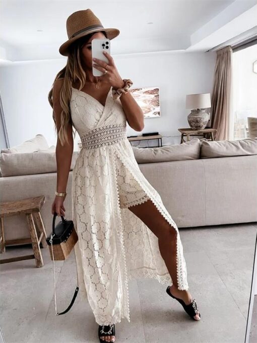 White Long Dress A1
