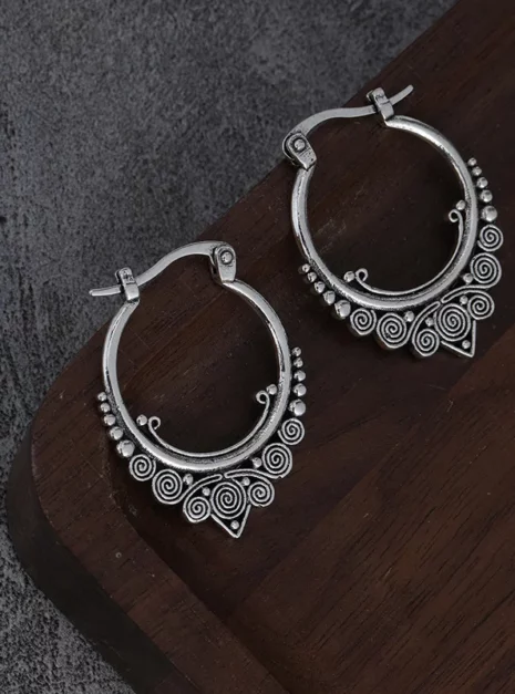 Boho Ohrringe Silber 2 Boho Ohrringe Silber 2