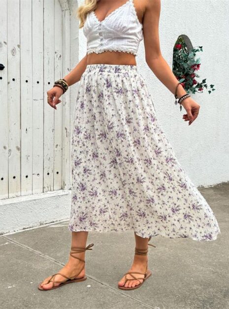 White Purple Skirt (1) White Purple Skirt (1)