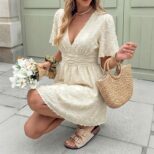 Beige Short Dress (3)