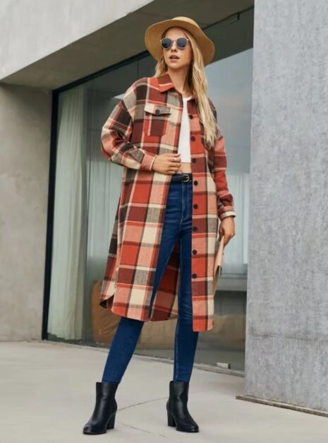 boho manteau long rouge 3