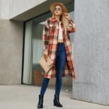 boho manteau long rouge 5
