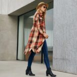 boho manteau long rouge 6