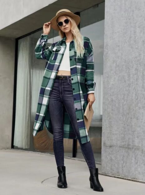 boho manteu long vert 1