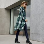 boho manteu long vert 2