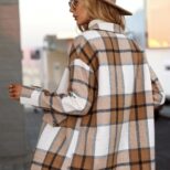 manteau a carreau marrons 2