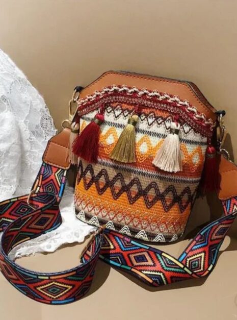 sac boheme tissu pompon 3 sac boheme tissu pompon 3