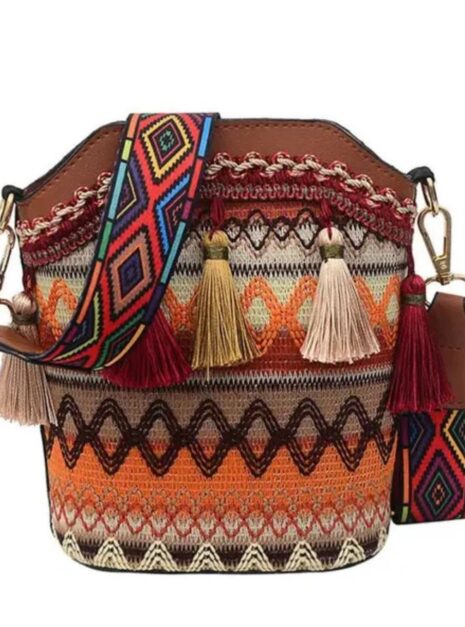 sac boheme tissu pompon sac boheme tissu pompon