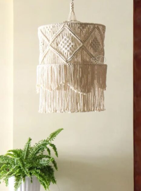 abat jour macrame 50 30 2