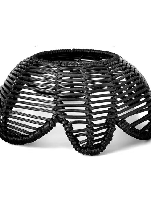 Pantalla de ratán natural NEGRO D20,5 cm