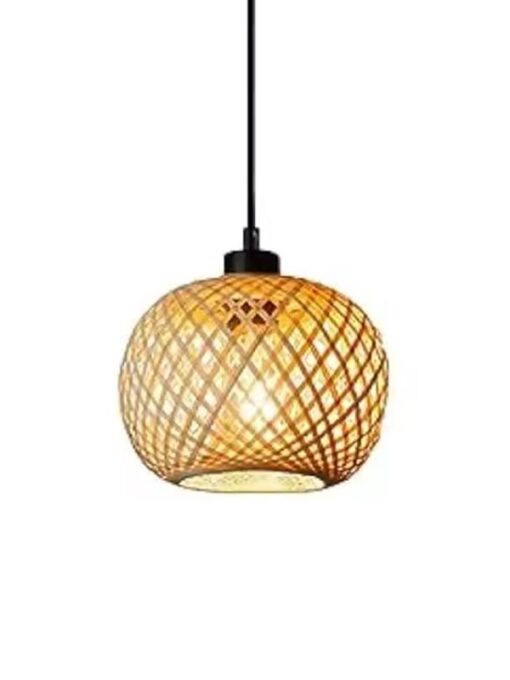 Lámpara colgante de ratán natural D20 cm