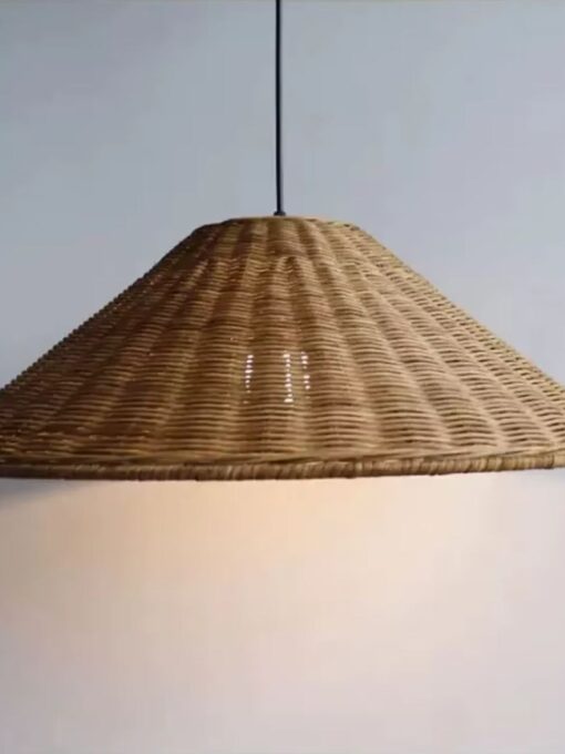 Lámpara colgante de ratán natural D40 cm